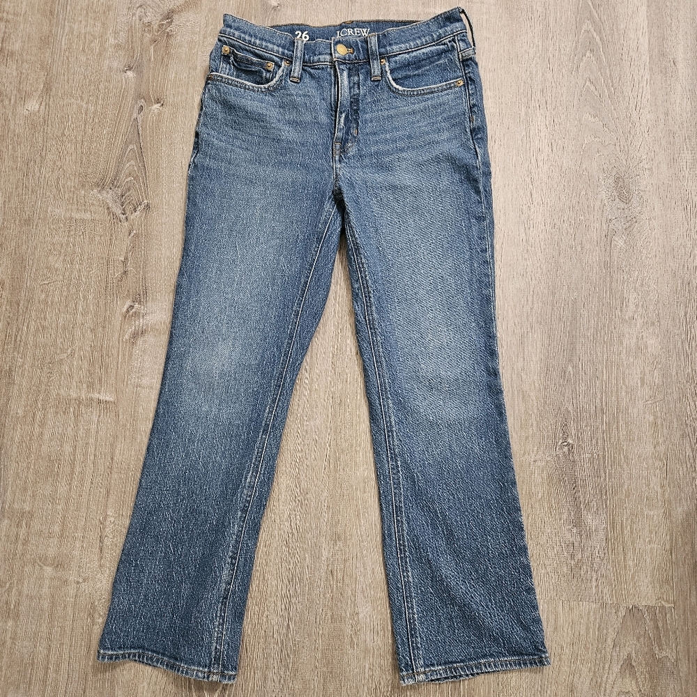 Petite 26 Boot Crop Jeans in Medium  Wash. J.Crew. 9" Demi